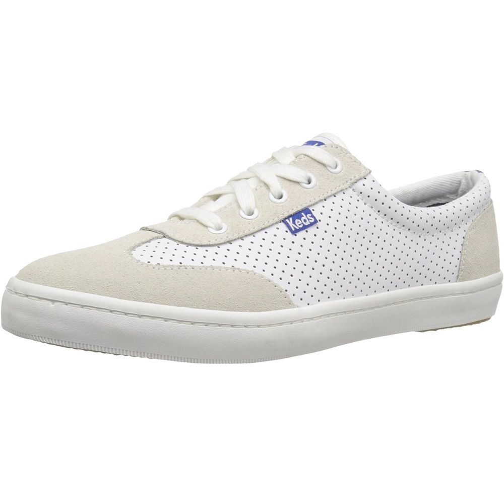 Keds Women's Tournament Retro Court Perf Leather Fashion Sneaker